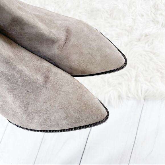 Linea Paolo Bolero Women's Suede Pointed Toe Slip On Ankle Booties Size 11 - Picture 8 of 8
